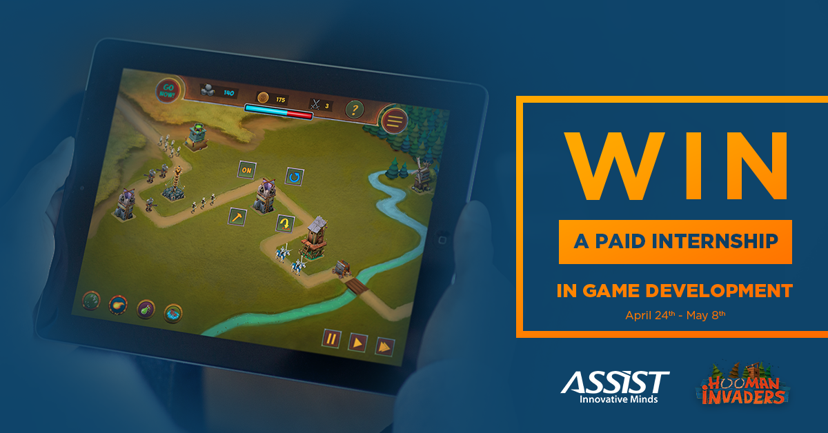 CONTEST! Win a Paid Internship in Game Development, April 24th May